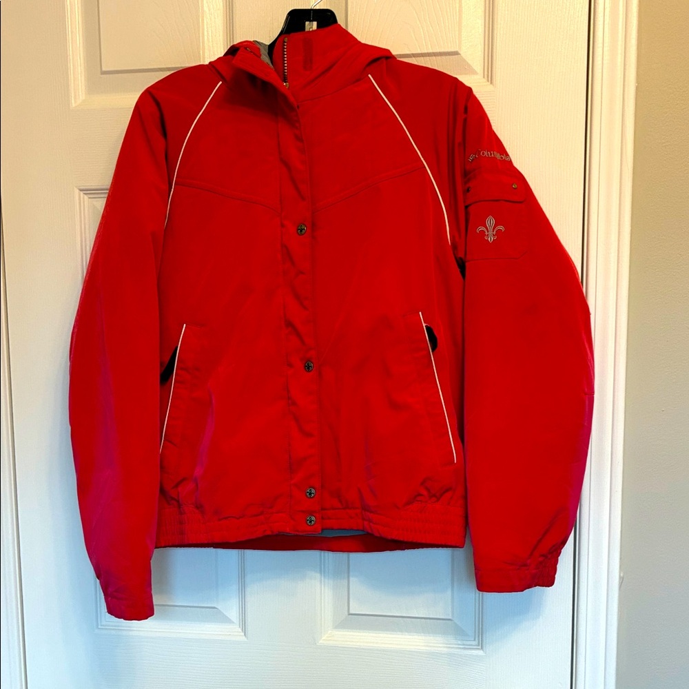 Columbia red Youth Jacket size 14/16